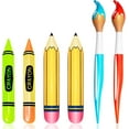 thumbnail image 1 of 6 Pcs Inflatable Giant Paint Brush Balloons Set Include Inflatable Pencil Balloon Gaint Crayon Balloon for School Birthday Party, 1 of 7