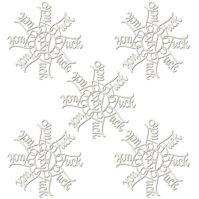 De Madera De Navidad Copos De Nieve Colgante Copo De Nieve Árbol De Navidad Adornos Colgantes Decoraciones Regalos 5 Piezas Monstrate HA042000-02