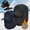 Black+Dark Blue, variant on [2 Pack] Winter Trapper Trooper Hat, IC ICLOVER Aviator Cap Windproof Thermal Russian Ushanka Pilot Hat with Ear Flap Mask Chin Strap for Men Women Hunting Outdoor Christmas Gift (Black)