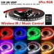 thumbnail image 1 of Luces de chasis de automóvil, aplicación de control remoto inalámbrico colorido, luces de control de voz de ritmo RGB, luces de ambiente decorativo modificadas para automóvil, 1 of 4