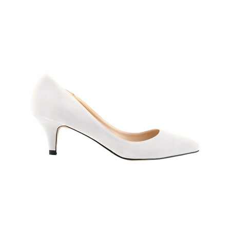 

Colisha Women Dress Shoes Kitten Pumps Pointy Toe Stiletto Heel Nightclub Lightweight High Heels Sexy Pump Shoe White 8