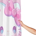 thumbnail image 3 of Hello Kitty Shower Curtain, Waterproof Bathroom Shower Curtains, Washable Cloth Shower Curtain With 12 Hooks, 72 "W X 72" L, 3 of 9