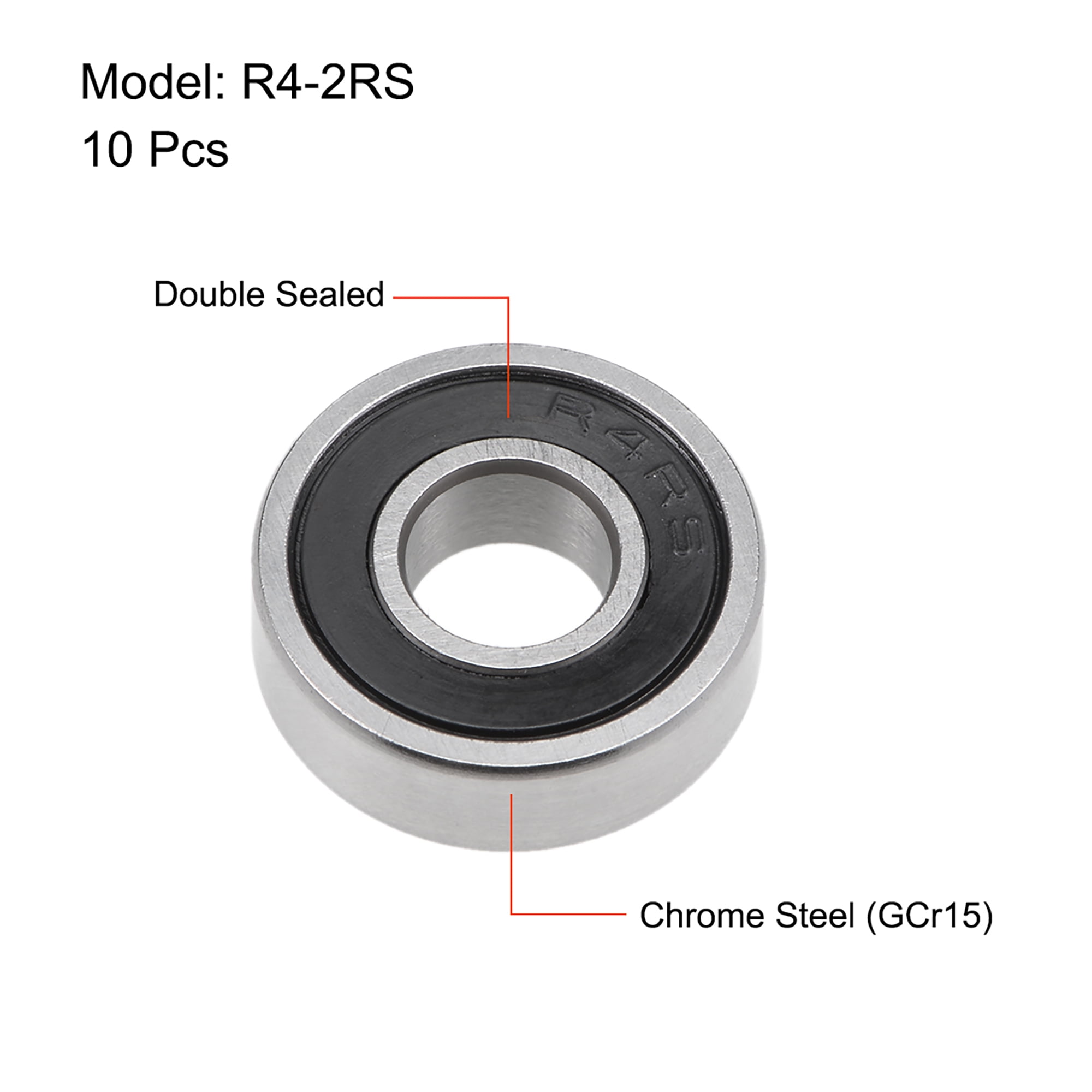 1/4"x5/8"x.196" R4-ZZ C3 EMQ Premium Shielded Ball Bearing 