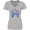 AC-Heather Grey, variant on Inktastic Thyroid Cancer Awareness with Butterfly Ribbon Words Women's V-Neck T-Shirt