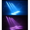 thumbnail image 4 of SHEHDS Luz de cabeza móvil Focos LED de 80 W con 8 colores 8 Gobos Luces de DJ Prisma giratorio de 3 caras Enfoque electrónico Control DMX activado por sonido Luz de escenario para Navidad Disco Club, 4 of 5