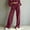 #27Wine, variant on ByworldtasicNo Boundaries Women's Vertical Rib Knit Cargo Sweatpants, High Waist Wide Leg Casual Joggers with Side Pocket