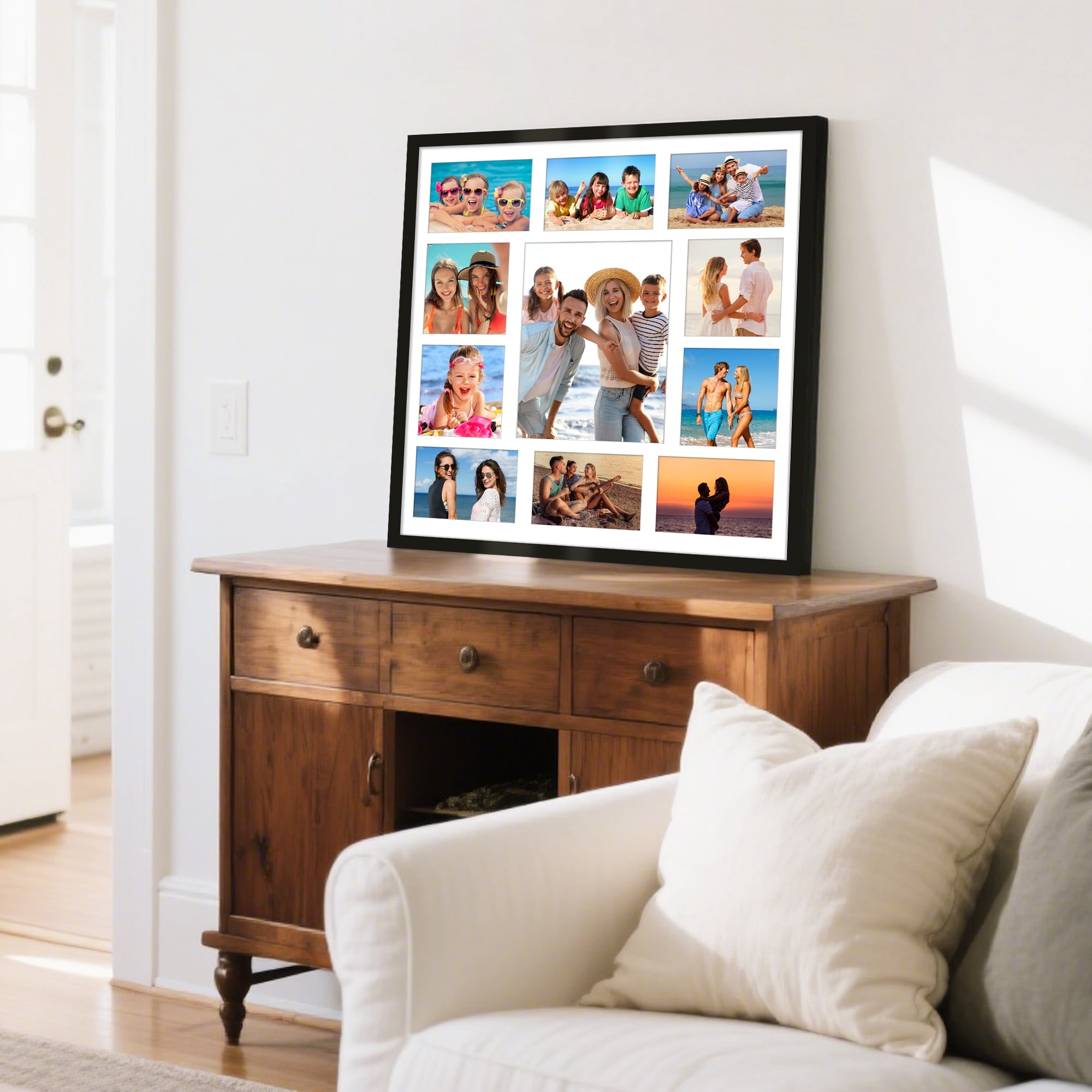 20x20 Sindcom Collage Picture Frame, Black - Walmart.com