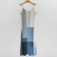 thumbnail image 5 of Modern Art Blue Gray Black Geometric Sleeveless Dress Dresses Women Summer Women's Summer Clothing, 5 of 9