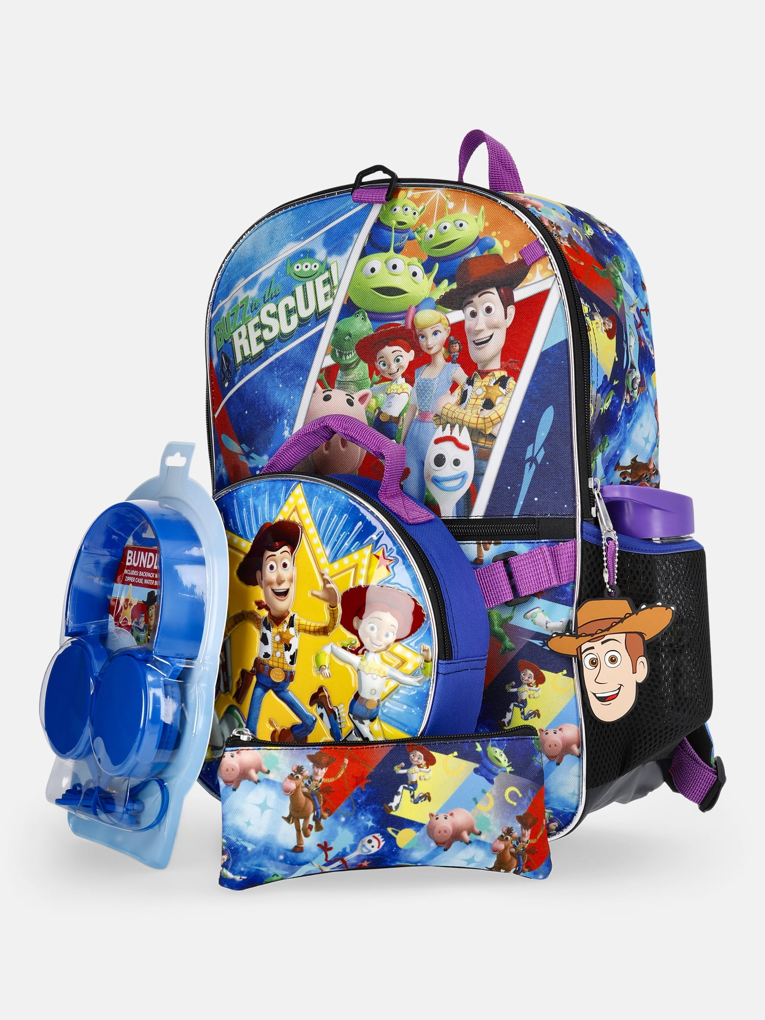 Disney Toy Story To the Rescue Boys Backpack Set with Lunch Bag, 6 Piece