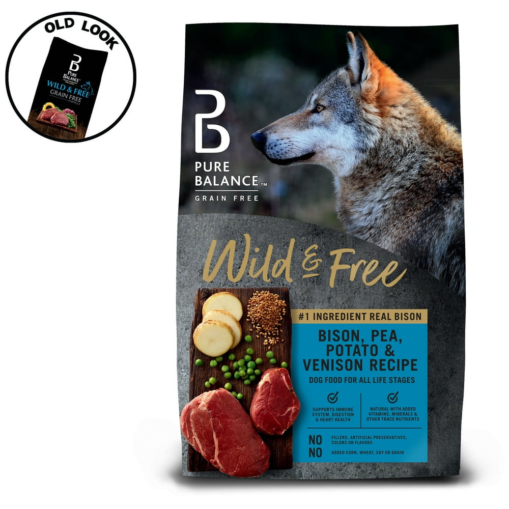 Pure Balance GrainFree Wild & Free Bison, Pea, Potato & Venison Recipe