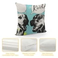 thumbnail image 4 of Qinduosi Dogs Throw Pillow Covers Dog Friendship Pillow Cover Black and White Pillowcover Soft Double Side Print Sofa Linen Square Throw Pillowcovers " inch for Living Room Bedroom Car Decor, 4 of 5
