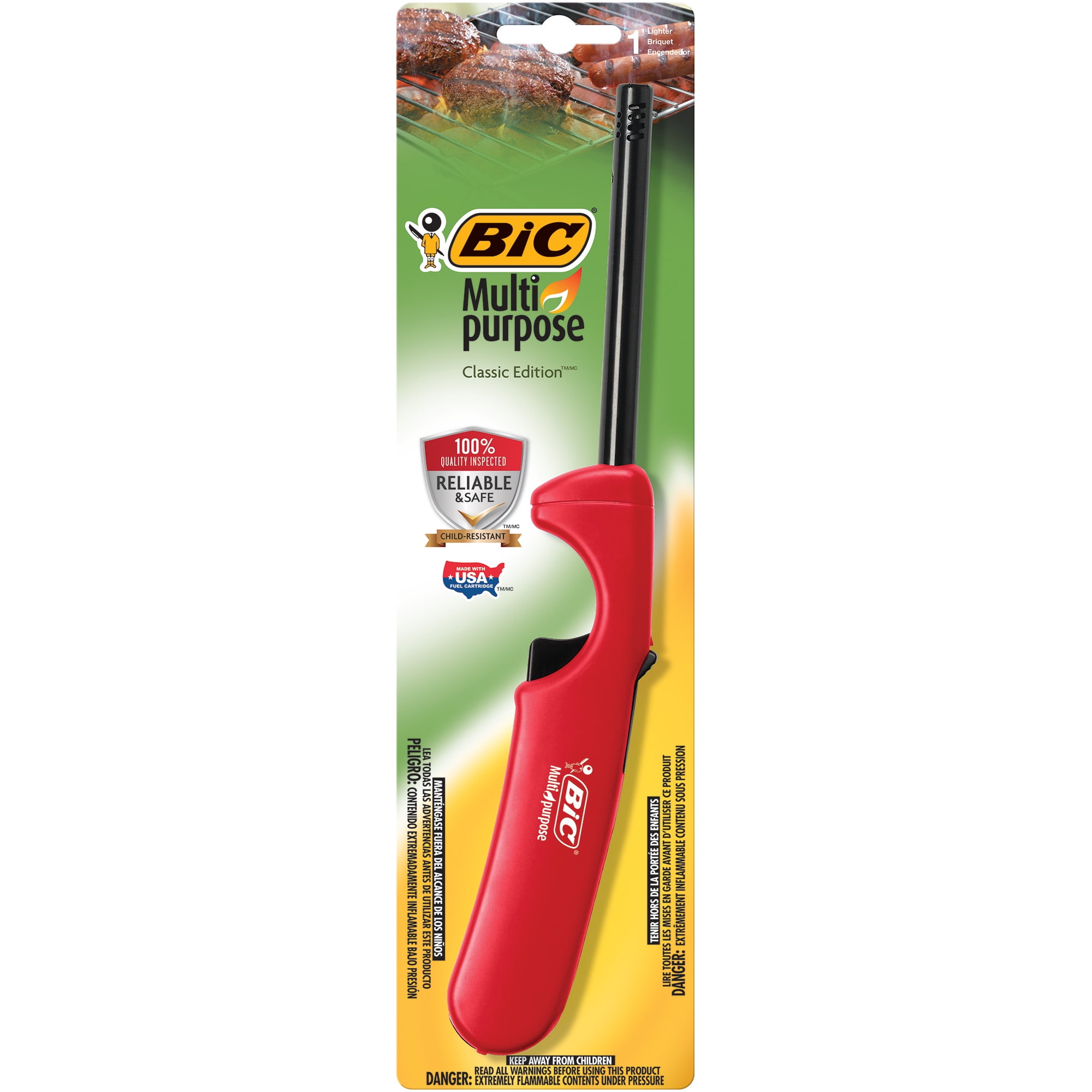 BIC Multi-Purpose Lighters, Classic Edition, 1 Count (colors may vary)