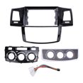 thumbnail image 2 of Car Stereo Radio Fascia 9 Inch Black Protective Prevent Scratch Navigation Panel Frame for  2011 to 2016 Auto AC Model, with Car Dash Radio Frame Bezel, 2 of 7