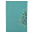 thumbnail image 2 of Christian Art Gifts Classic Journal Be Still And Know Psalm 46:10 Floral Inspirational Scripture Notebook, Ribbon Marker, Teal/Gold Faux Leather Flexcover, 336 Ruled Pages, 2 of 5