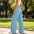 thumbnail image 5 of Admvng Sweatpants Women Baggy Solid Color Thin Plus High Waist Elastic Can Be Worn at Home and Outside, Size XL-6XL, 5 of 6