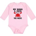 thumbnail image 3 of Inktastic Nana and Papa Love Me Grandson Boys or Girls Long Sleeve Baby Bodysuit, 3 of 5