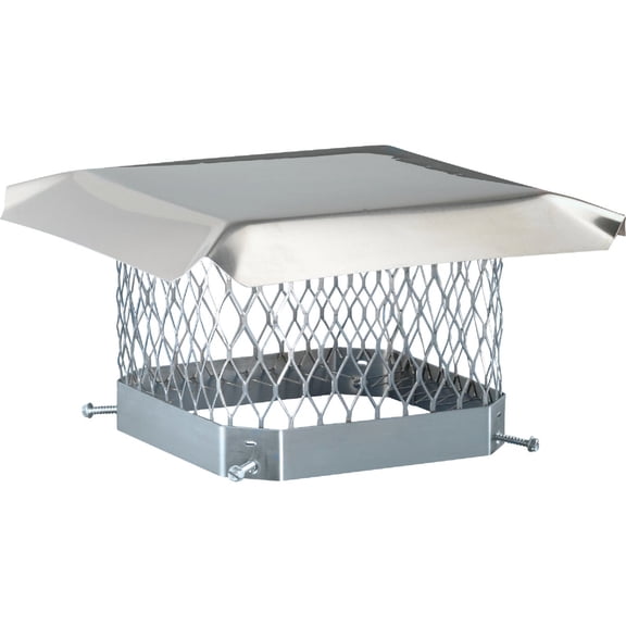 Hy-C SCSS1313 Stainless Steel Shelter Chimney Cap, 13" x 13" — Residential Use, Standard Application