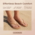 thumbnail image 2 of Cushionaire Cora Flip Flops for Women | Vacation Beach Essentials | Women's Casual Thong Sandals with Wide Widths Available, 2 of 20