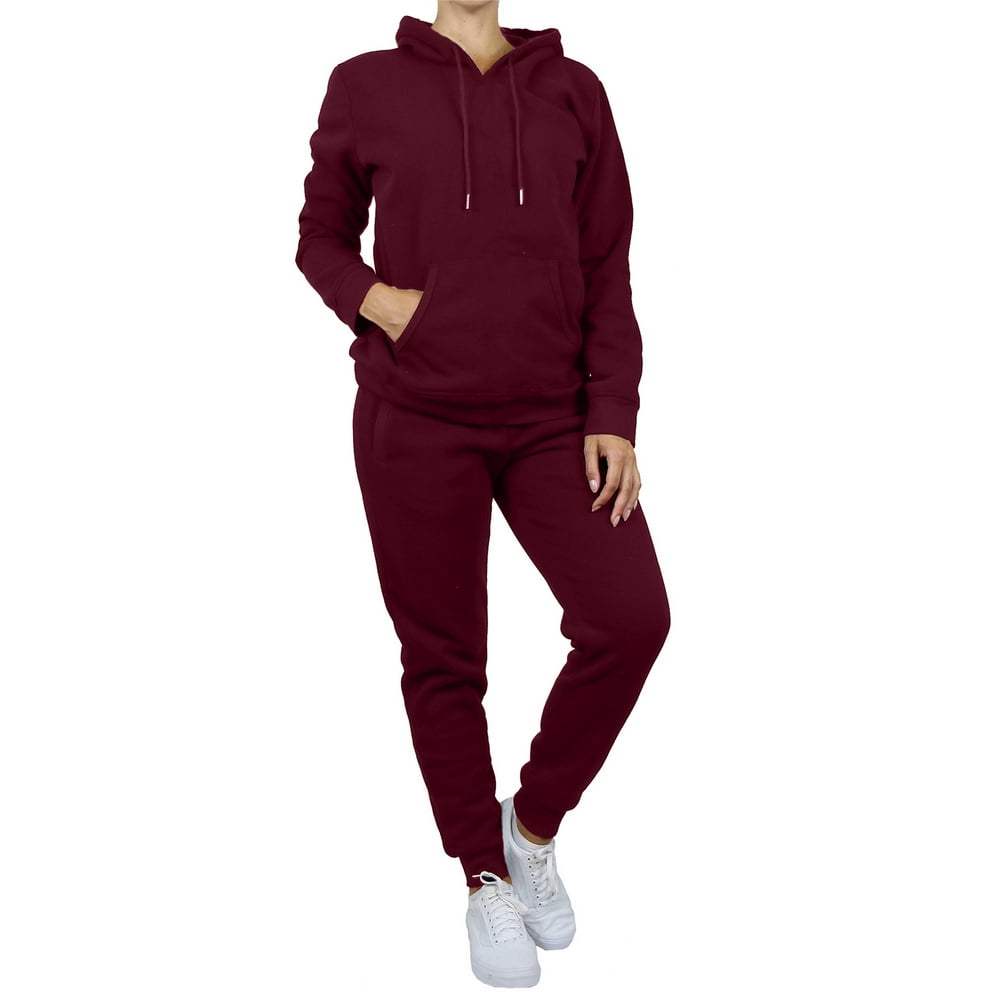 GBH - Womens Fleece Hoodie & Jogger Set - Walmart.com - Walmart.com