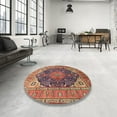 thumbnail image 3 of Ahgly Company Indoor Rectangle Traditional Fire Brick Red Medallion Area Rugs, 2' x 5', 3 of 6