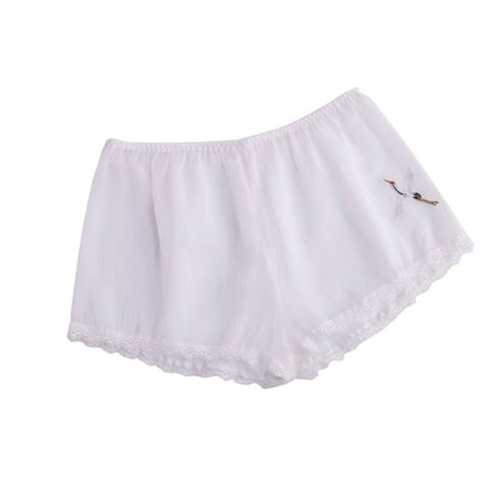 

WANYNG Lingerie Women s Chiffon Thin Shorts Loose And Breathable Pajamas White