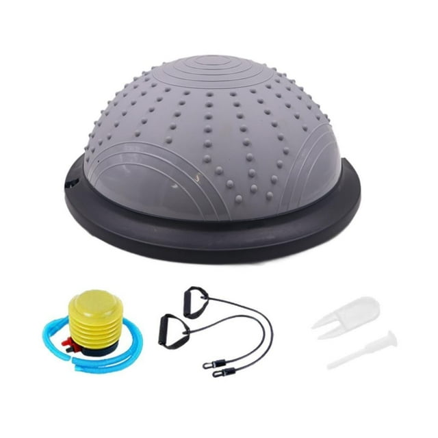 jinwen Balance Ball Balance Trainer for Full Body Workouts Home Gym Equipment Dance gray