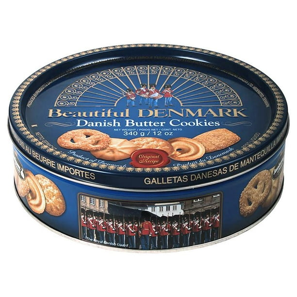 Jacobsens Beautiful Denmark Danish Butter Cookies Tin