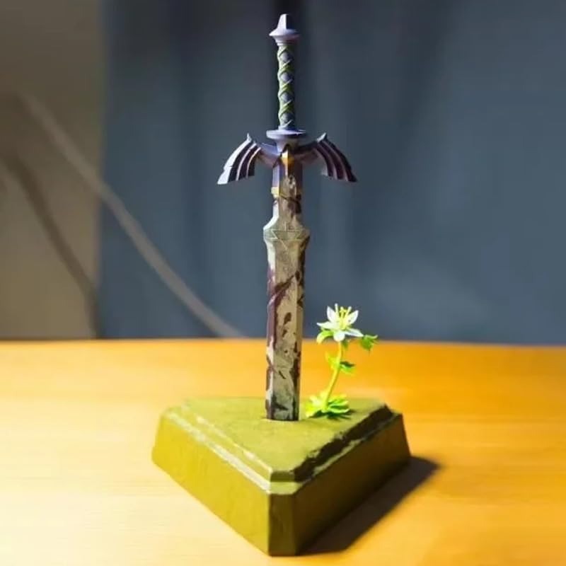 New Master Sword, Breath of The Wild Figure Statue 26cm/10.2inch PVC Character Action Figure Statue Collectible Model Decoration for Anime Fans