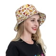 thumbnail image 6 of Xecao Autumn Leaves 1 Print Men and Women Night Reflective Hat Runner Cap Visor Bucket Hat Boonie Cap, 6 of 6