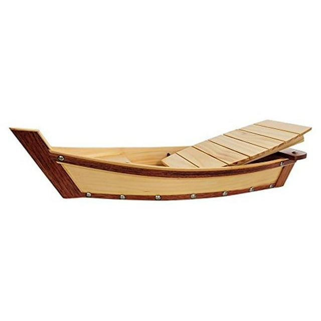 Plateau de Service en Bois pour Sushi Bateau Petit Modèle Avion