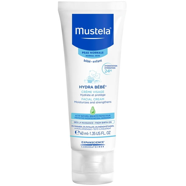 Mustela Baby Hydra Bebe Facial Cream With Natural Avocado Perseose 1 35 Fl Oz Walmart Com