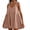 Khaki, variant on Modest Dresses for Women Loose Fit Sleeveless V Neck 2026 Summer Boho Maxi Dress Solid Color with Pockets Pleated Date Night Dress Fashion for Travel and Holiday M