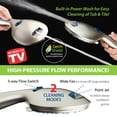 thumbnail image 4 of AquaCare High Pressure 8-mode Handheld Shower Head, Built-in Power Wash to Clean Tub, Tile & Pets, Extra Long 6 ft. Stainless Steel Hose, Wall & Overhead Brackets, 4 of 8