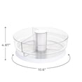 thumbnail image 4 of Mainstays Clear Lazy Susan Turntable Set with 3 Removable Bins for Organized Storage, 4 of 7