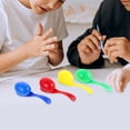 thumbnail image 3 of Egg and Spoon Race Game for Kids to Improve Balance and Teamwork with Durable Plastic Spoons Assorted Color, 3 of 9