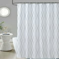 thumbnail image 2 of Shower Curtain 87"x79" White Polyester Fabric Bathroom Decoration Liner Machine Washable, 2 of 7