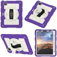 thumbnail image 5 of Allytech Shockproof Case for Apple iPad Pro 11 2022/2021/2020/2018 4th 3rd 2nd 1st Gen/ iPad Air 4th 5th Gen 10.9"/Air 11" 2024, Shoulder Strap Rotating Stand Shoulder Strap Kids Case,Purple, 5 of 7