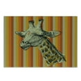 thumbnail image 3 of Giraffe Cutting Board, Sketch Style Image Portrait of Hipster Animal Zoo Safari Wildlife Themed, Decorative Tempered Glass Cutting and Serving Board, Small Size, Multicolor, by Ambesonne, 3 of 5