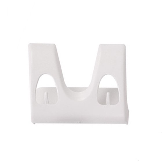 GOOHOCHY White Plastic Pot Lid Holder 1-Pack Kitchen Rack Organizer Space Saving Storage Solution