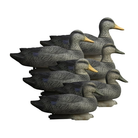 Higdon Battleship Super Magnum Foam Filled Black Duck Decoys - 6 Pack