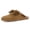 Camel, variant on Women Suede Mule Flats, Tassel Beaded Slip‑On Backless Mules Round Toe Casual Loafer Mules For Daily Wear
