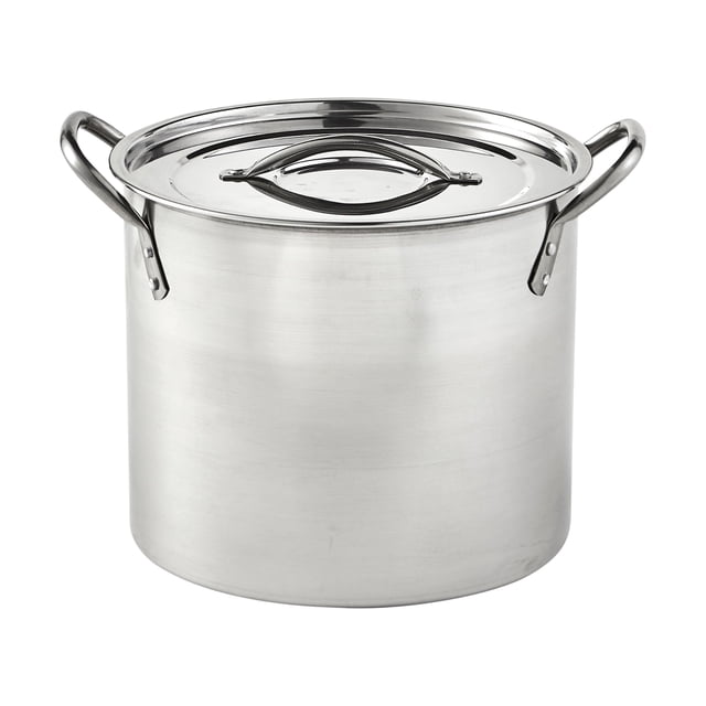 Olla alta Imusa de acero inoxidable de 12 cuartos con tapa
