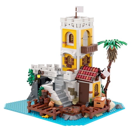 Eldorado Fortress Bay Trading Post Building Blocks Set Imperiall Pirates Architecture Remake Bricks Birthday Toys Gifts