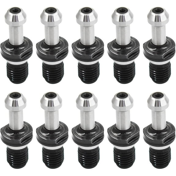 waltyotur 10Pcs BT40 45 Pull Stud Retention Knob 0.589 Inch Pull Stud Retention Fixed Knob, Fit for Most of the CNC Machine Tools