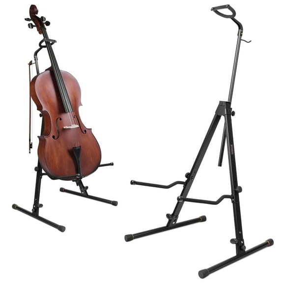 Soporte para violonchelo STRICH ajustable con gancho de lazo para instrumentos de bajo