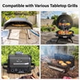 thumbnail image 7 of Zimtown Outdoor Grill Cart,Outdoor Kitchen Cabinets w/ Movable Wheels,Food Prep Trolley,BBQ Grill Prep Table, 7 of 7
