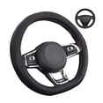 thumbnail image 1 of Funda De Cuero Antideslizante Para Volante Tipo D Modelo Negro, 1 of 4