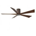 thumbnail image 2 of IR5HLK five-blade flush mount paddle fan in Brushed Bronze finish with 60” solid barn wood tone blades and integrated LED light kit., 2 of 7