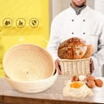 thumbnail image 2 of Grandest Birch Rattan Woven Bread Fermentation Baking Storage Basket Dough Proofing Holder Eco-friendly Non-toxic Bread Fermentati, 2 of 7