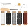 thumbnail image 3 of Practicality Wax Thread, Leather Craft Tools Kit, Easy To Carry Hand-stitched Bags Wallets DIY Leather Crafts Sewing Tents For DIY Hand-made Suitcases, 3 of 8